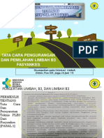 TATA CARA PENGURANGAN DAN PEMILAHAN LIMBAH B3 FASYANKES Orientasi Dinkes DIY Juni, 19