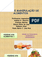 Higiene e manipulação de alimentos