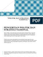 Politik Dan Strategi Nasional