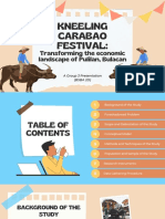 Kneeling Carabao Festival:: Transforming The Economic Landscape of Pulilan, Bulacan