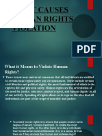 Root Causes Human Rights Violation