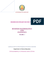 TN Board Samacheer Kalvi Class12 Business Mathematics and Statistics Vol 1 Book EM
