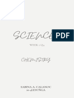 Science Week 1 Chemistry q4