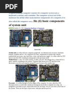 A Typical Desktop Computer Consists of A Computer System Unit