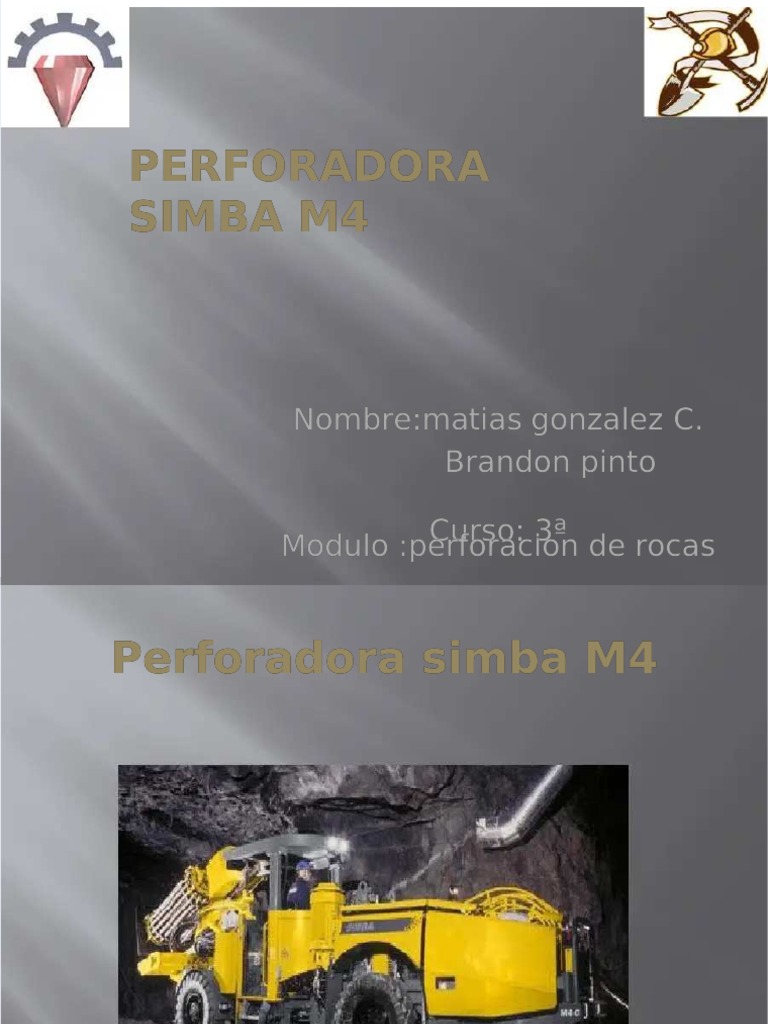 Perforadora Simba M4 para minería | PDF | Perforación | Bienes ...