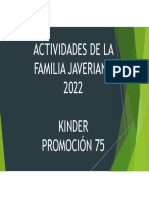 Actividades Kinder Promo 75