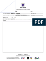 (Appendix 3E) COT-RPMS Observation Notes Form