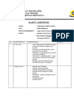 Kartu Asistensi & Riwayat Asistensi