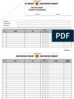 Format Daftar Hadir Peserta Vaksinasi