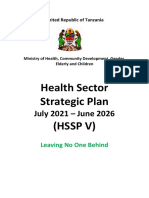 Tanzania Health Sector Strategic Plan V 17 06 2021 Final Signed