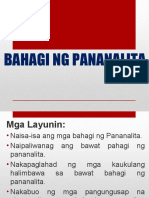 Bahagi NG Pananalita