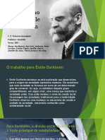 O Trabalho para Émile Durkheim