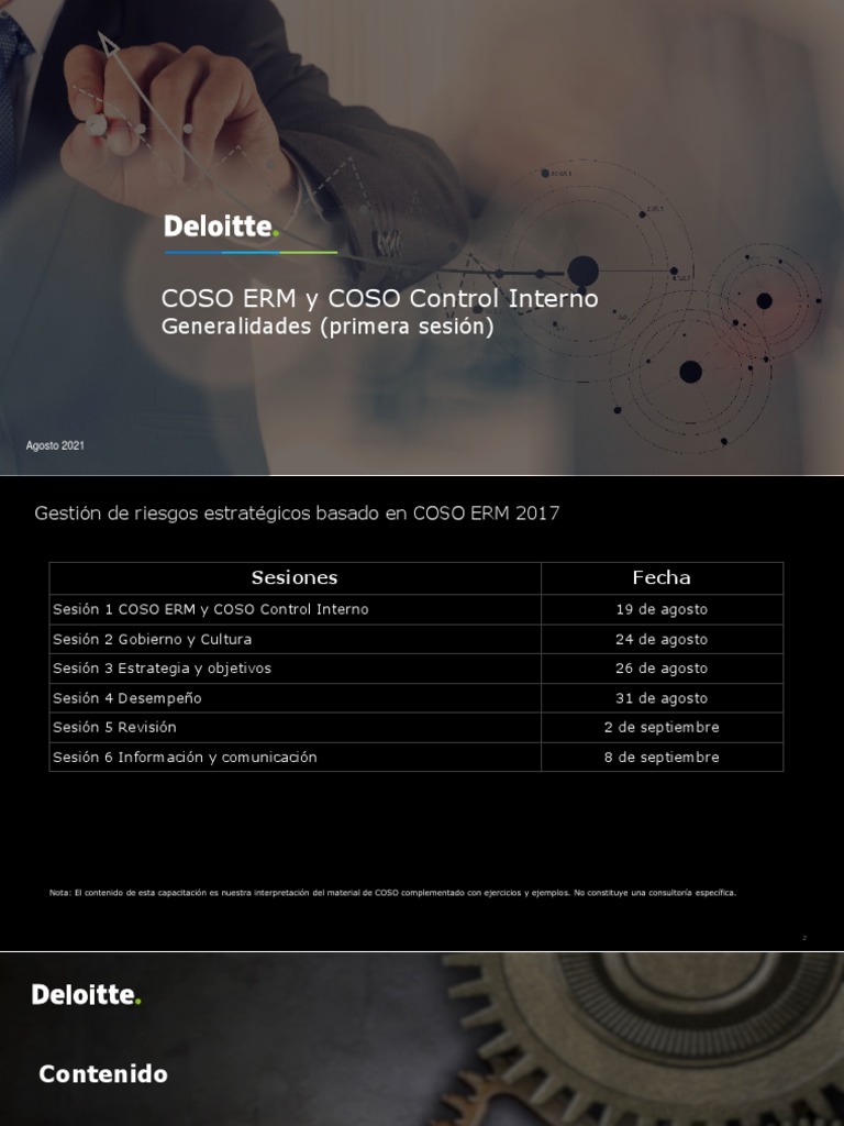 COSO ERM 2017 - Primera Sesión COSO ERM y Control Interno | PDF ...