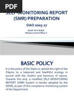 Self-Monitoring Report Guidelines | PDF | Regulatory Compliance ...