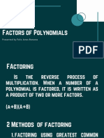 Factors of Polynomials