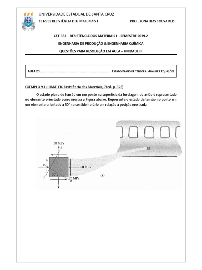 Resmat | PDF | Estresse (Mecânica) | Flexão (Física)