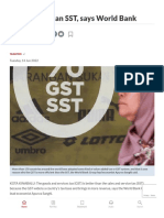GST Better Than SST, Says World Bank - The Star