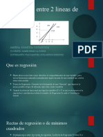 Diferencia Entre 2 Líneas de Regresión Estadistica