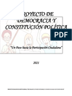 Proyecto de Democracia y Constitución Política