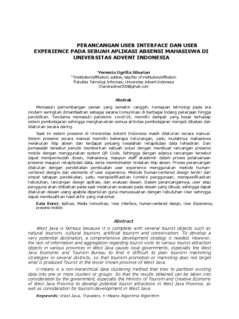 Desain UI/UX Aplikasi Absensi Mahasiswa | PDF