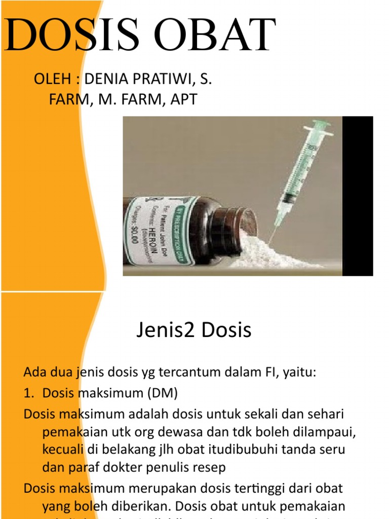 Dosis Obat | PDF