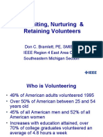 Recruiting, Nurturing & Retaining Volunteers