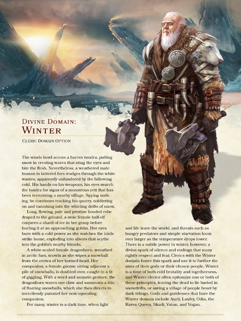 Cleric Winter Domain PDF