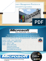 Human Resource Management Practices in Microsoft Corporation