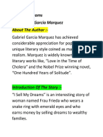 I Sell My Dreams By: Gabriel Garcia Marquez About The Author