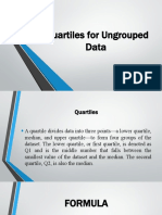 Quantiles For Ungrouped Data