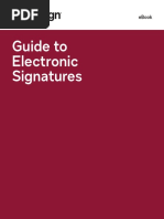 Guide To Electronic Signatures: A Docusign Ebook