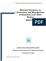 National Inventory on Hazardous Waste Generation and Management (2020-21