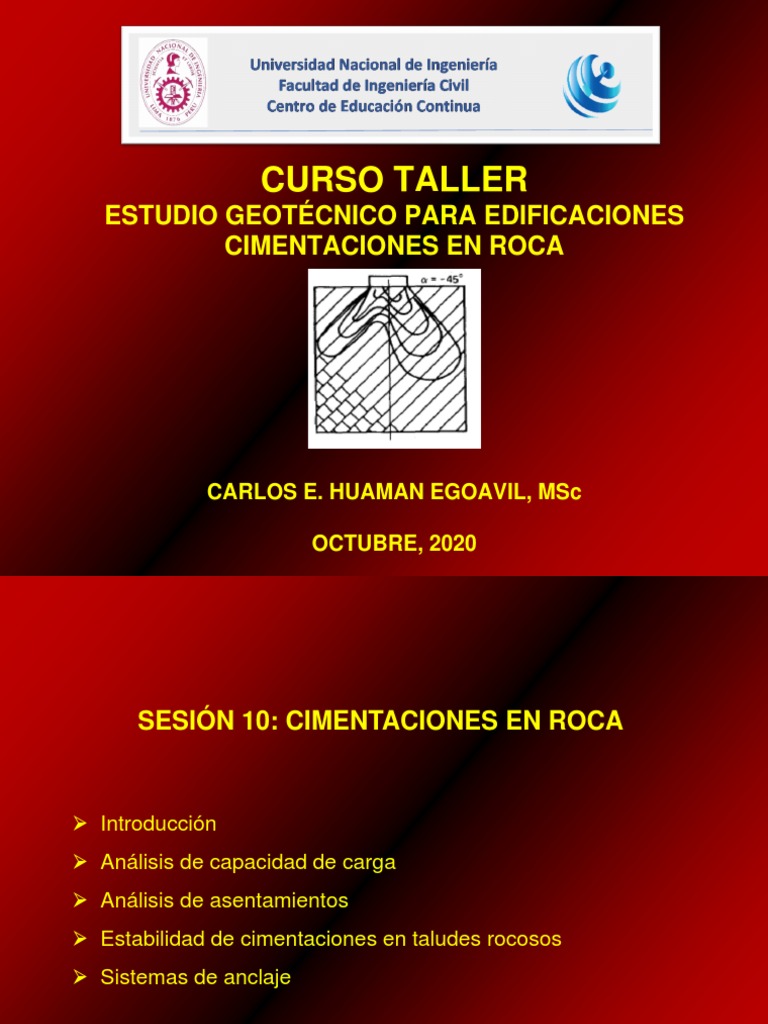 Cimentaciones en Roca: Análisis y Diseño | PDF | Fundación (Ingeniería ...