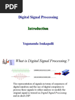 Digital Signal Processing: Yogananda Isukapalli