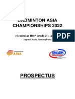 Badminton Asia Championships 2022: Prospectus