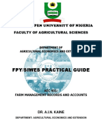 Fpy/Siwes Practical Guide: National Open University of Nigeria