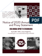 2020 Proxy Statement 2019 Annual Report