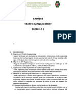 Crimdi4 Traffic Management: College of Criminal Justice Education