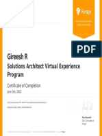 Gireesh R: Solutions Architect Virtual Experience Program