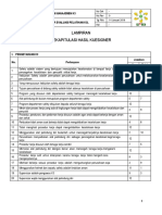 Form Rekapitulasi Kuesioner Evaluasi Pelatihan K3