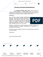 Certificado de Practicas Pre Profesionales - PDF