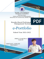 E-Portfolio: Results-Based Performance Management System