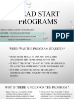 Head Start Programs