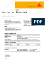 Sikawall®-161 Plaster Mix: Product Data Sheet