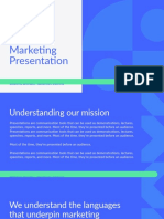 Blue & Green Modern Geometric Business Marketing Presentation