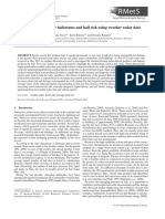 Meteorological Applications - 2015 - Cic - Assessment of Severe Hailstorms and Hail Risk Using Weather Radar Data