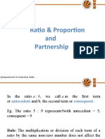 8 Ratio - Proportion - Variation and Partnership