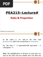 UNIT V Ratio Proportion