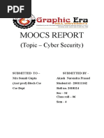 Moocs Report: (Topic - Cyber Security)