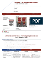 Battery Energy Storage Systems (Bess) Emergencies: Quick Reference Guide